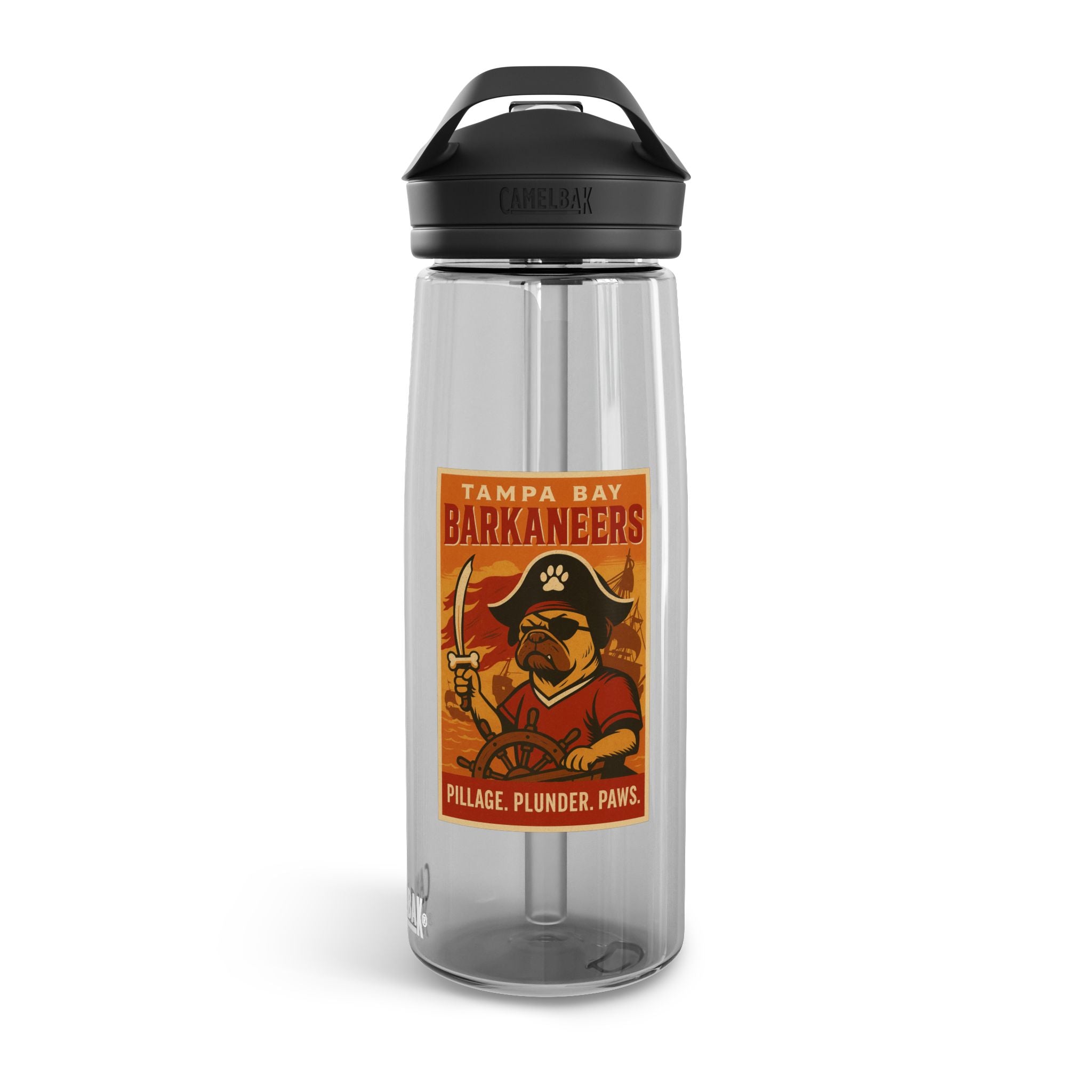 Tampa Bay Barkaneers 25oz CameBak Water Bottle – Funny Dog Football Team Gift